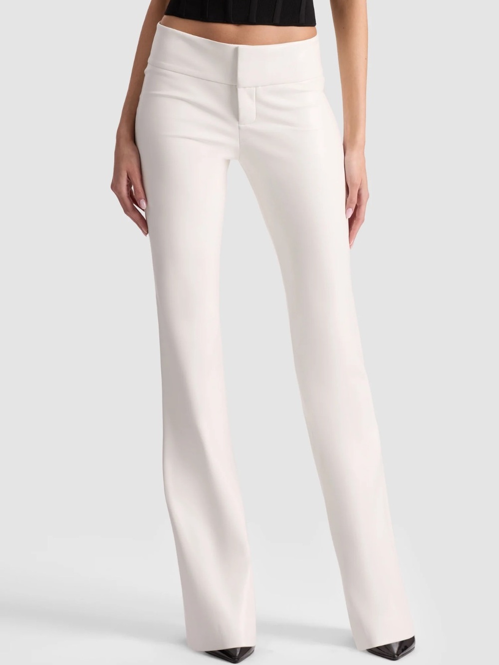 Alice + Olivia Wide-Leg vegan leather